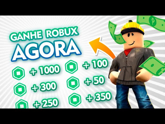 Como Ganhar Robux Grátis no Roblox - 🤑 GANHEI AO VIVO 